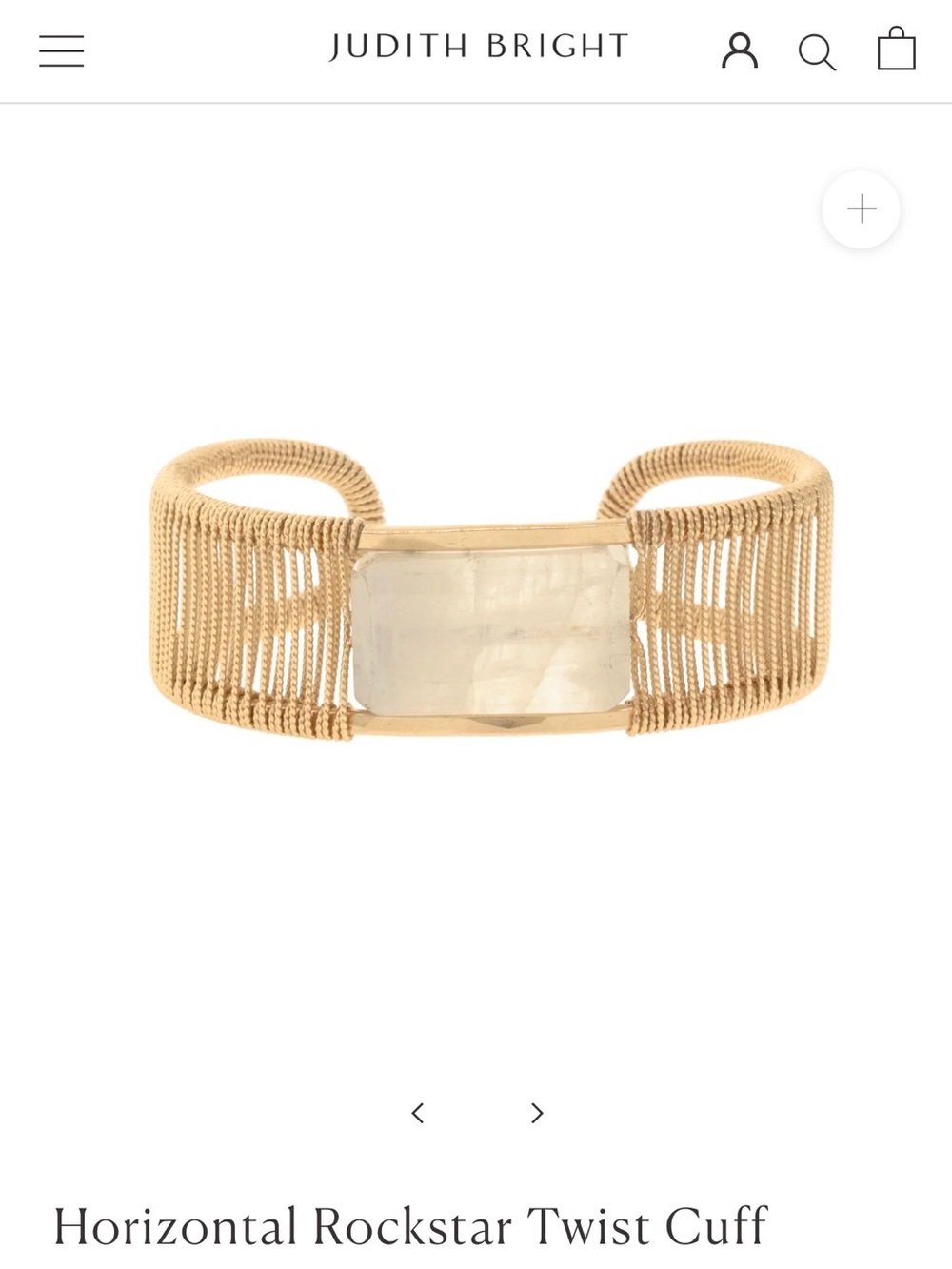 Judith bright Gold-Tone Wire Wrapped Clear Stone Women's bracelet - Picture 7 of 7